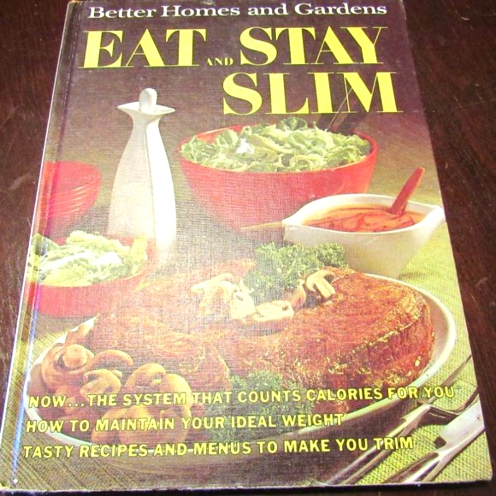 🥬🥦🌶️ Vintage 1960's "BHG Eat and Stay Slim" Cookbook - HC